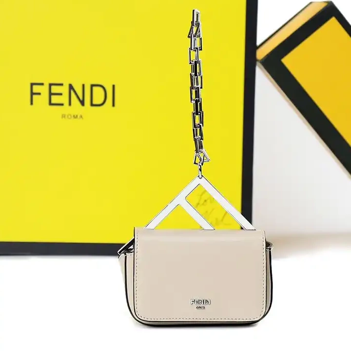 Cheap Calf Beige In Fendi F Bag Leather Nano 0624